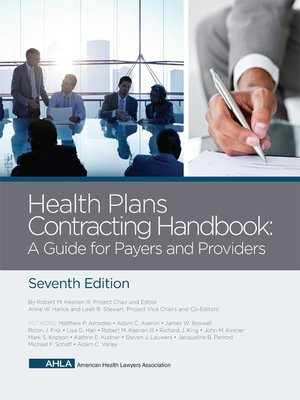 cover image of AHLA Health Plans Contracting Handbook (Non-Members)